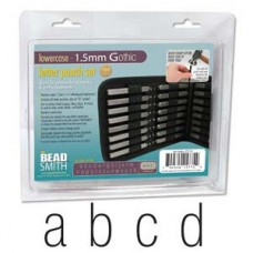 1.5mm Beadsmith Gothic Lower Case Letter Punch Set w/Case