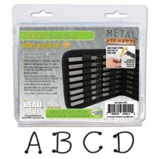 3mm Beadsmith Metal Letter Punch Set - Dots Uppercase
