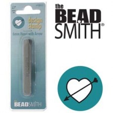 6mm Beadsmith Metal Stamp - Heart with Arrow