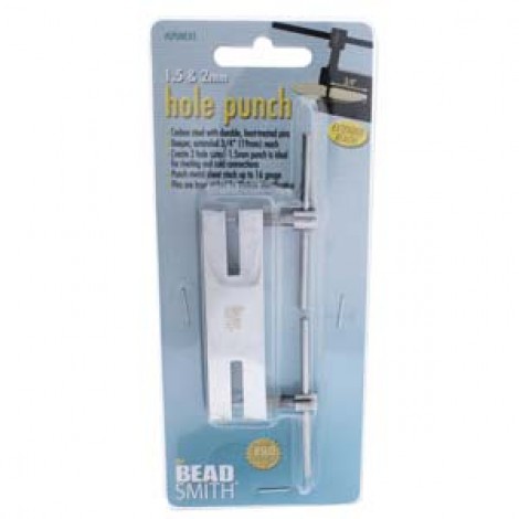 Beadsmith Double Metal Hole Punch - 1.5 & 2mm
