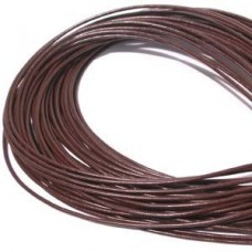 1.5mm Round Greek Leather Cord-Chocolate Brown 