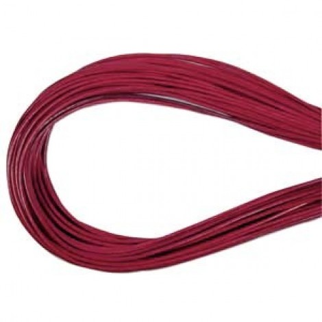 1.5mm Greek Leather Cord - Dark Rose - 50m skein