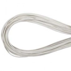1.9mm White Greek Leather Cord - 50m Skein