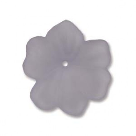 18mm Lucite Flower Beads - Light Blue