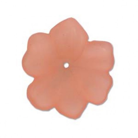 18mm Lucite Flower Beads - Paprika