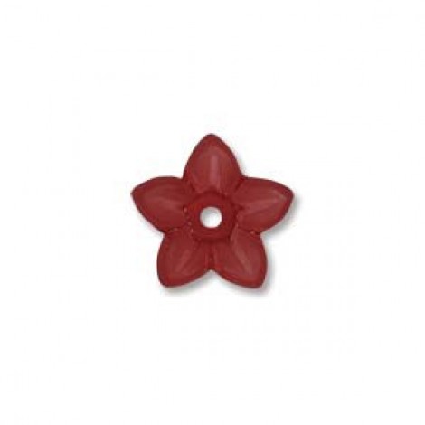 5x10mm Lucite Flower Beads - Dk Amethyst