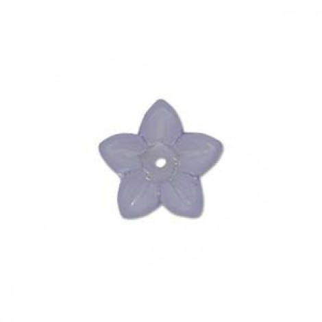5x10mm Lucite Flower Beads - Evening Blue
