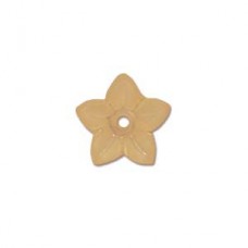 5x10mm Lucite Flower Beads - Orange - Pack of 5