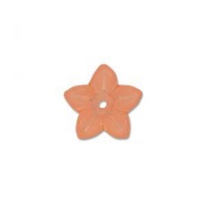 5x10mm Lucite Flower Beads - Paprika - Pack of 5