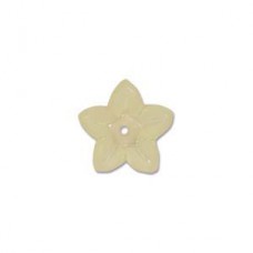 5x10mm Lucite Flower Beads - Yellow