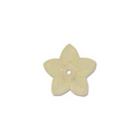 5x10mm Lucite Flower Beads - Yellow