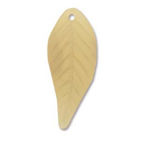 12x28mm Lucite Leaves - Golden Yellow