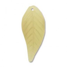 12x28mm Lucite Leaves - Yellow - Pack of 9