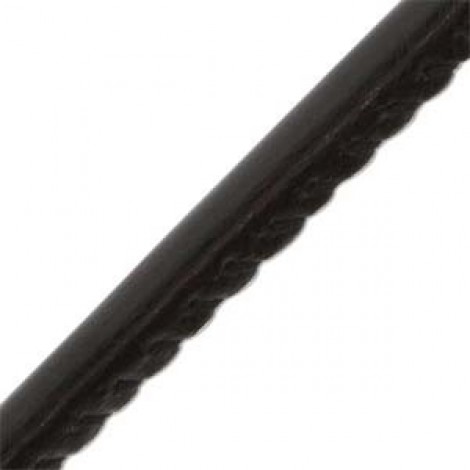 6mm Black Ultra Luxe Synthetic Leather Cord - 1.5m