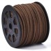 3x1.5mm Flat Faux Suede Cord - Brown - 100yd (91m) Roll 3x1.5mm Flat Faux Suede Cord - Brown - 100yd (91m) Roll
