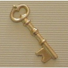 43mm Large Key Brass Charm - Pack of 4