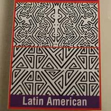 22x28cm Shade-Tex Texture Plastic Rubbing Plates - Latin American