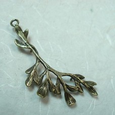 40x14mm Antique Bronze Tree Branch Pendant - Each