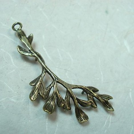 40x14mm Antique Bronze Tree Branch Pendant - Each 40x14mm Antique Bronze Tree Branch Pendant - Each