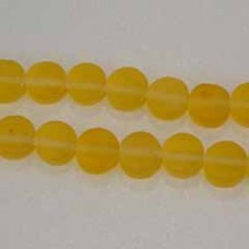 8x3mm Lemon Resin Coin Beads