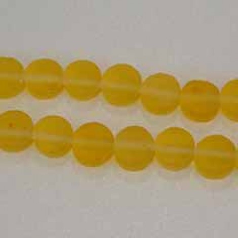 8x3mm Lemon Resin Coin Beads