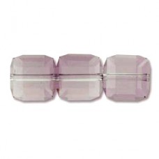 8mm Swarovski Crystal Cubes - Crystal Antique Pink