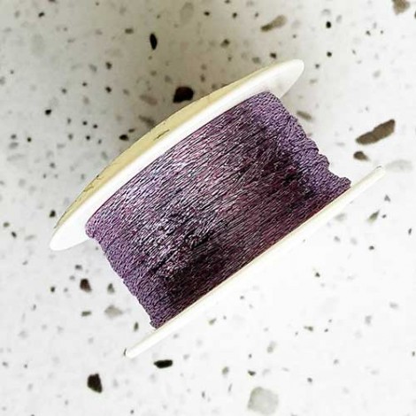 1mm Metallic WireLace Ribbon - Lilac - Per metre