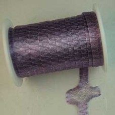 6mm WireLace Metallic Tubular Ribbon - Lilac - Per metre
