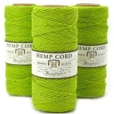 1mm (20lb) Hemptique Hemp Cord - Lime Green