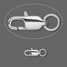 11x6mm Stainless Steel Lobster Clasp with 5mm Jumpring