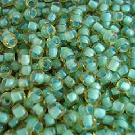 6/0 Toho Seed Beads - Inside Color Rainbow Lt Topaz-Seafoam - 18-19gm