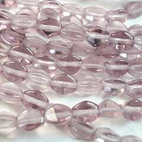 5x3mm Czech Pinch Beads - Lt Amethyst - Pack of 50 5x3mm Czech Pinch Beads - Lt Amethyst - Pack of 50