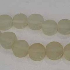8x3mm Clear Resin Coin Beads