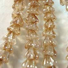4x6mm Czech Crystal Celsian Baby Bell Flowers - Pack of 20