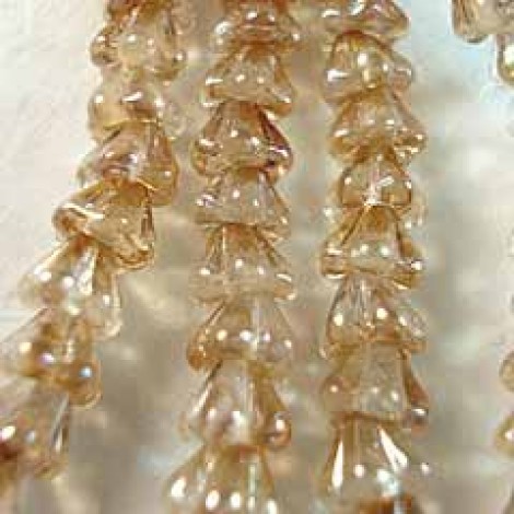 4x6mm Czech Crystal Celsian Baby Bell Flowers - Pack of 20