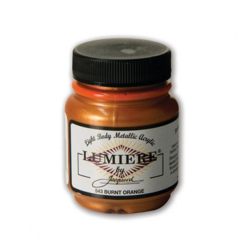 Lumiere Metallic Acrylic Paint - Burnt Orange