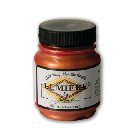 Lumiere Metallic Acrylic Paint - Halo Pink-Gold - 70ml