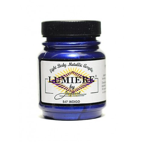 Lumiere Metallic Acrylic Paint - Indigo - 70ml
