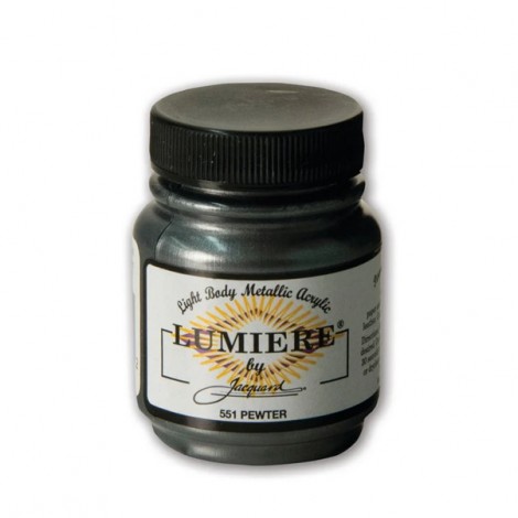 Lumiere Metallic Acrylic Paint - Pewter - 70ml