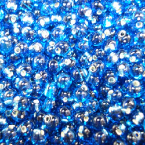 2.8mm Miyuki Drop Beads - Silver Lined Capri