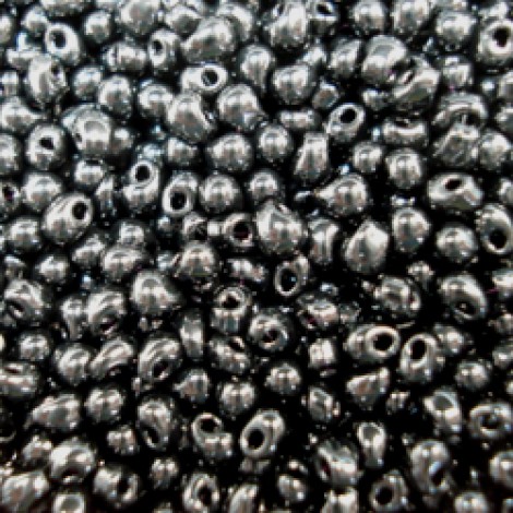 2.8mm Miyuki Drop Beads - Black