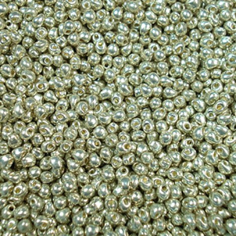 2.8mm Miyuki Drop Beads - Duracoat Galvanised Silver - 10gm 2.8mm Miyuki Drop Beads - Duracoat Galvanised Silver - 10gm