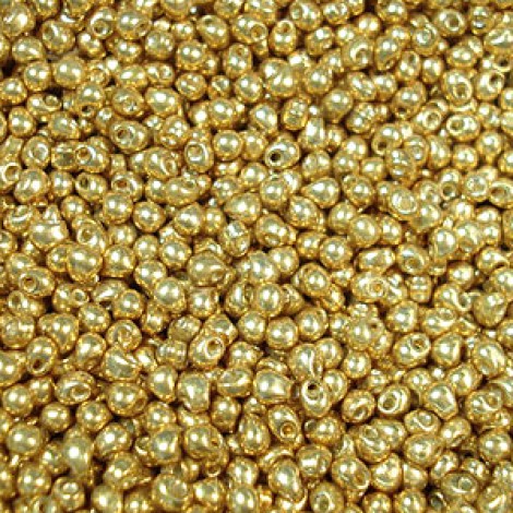 2.8mm Miyuki Drop Beads - Duracoat Galvanised Gold - 9gm 2.8mm Miyuki Drop Beads - Duracoat Galvanised Gold - 9gm
