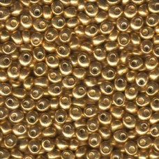 4mm Magatama Gold Metallic Seed Beads