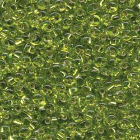 4mm Miyuki Magatama Drop Seed Beads - Silver Lined Chartreuse - 12gm
