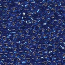 4mm Miyuki Magatama Drop Seed Beads - Silver Lined Sapphire