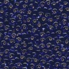 4mm Miyuki Magatama Drop Seed Beads - Silver Lined Cobalt - 12gm