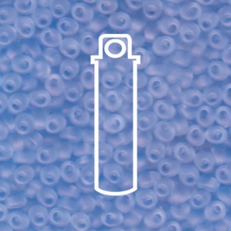 4mm Magatama Matte Transparent Pale Blue Seed Beads - 24gm