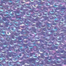 4mm Magatama Lilac Lined Crystal AB Seed Beads