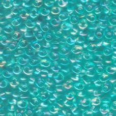 4mm Magatama Drop Beads - Transp Mint Green AB - 12g